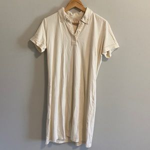 Cream t-shirt dress
